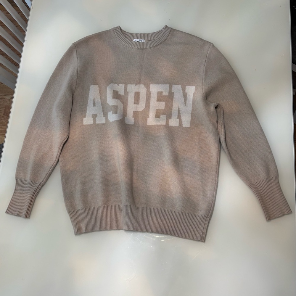 Needs to go ASAP! Rue21 Beige Crewneck Sweater